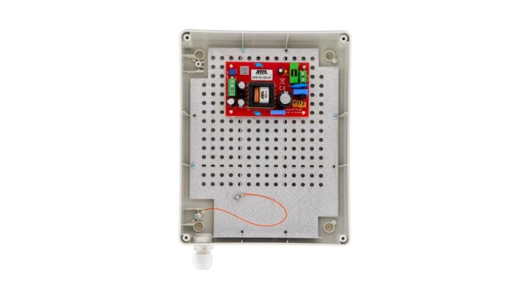 Zasilacz sieciowy SMPS, Vin 230VAC, Vout 12VDC, Iout 6A, Pout 72W, obudowa zewnętrzna ABOX-L1, typu APS-70-120-L1