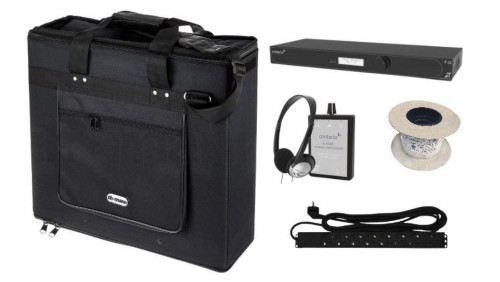 Przenośna pętla powierzchniowa w torbie rack, bez mikrofonu, na salę do 150m2, IL-SET-V22BAG2U