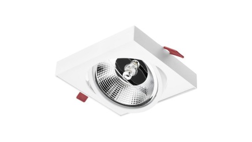 Oprawa Podtynkowa Ruchoma GU10 ES111 Kwadrat Biała Carpi LUMILED