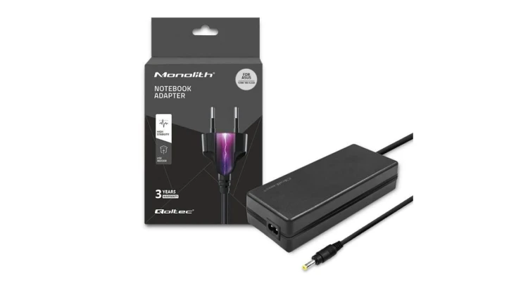 Qoltec Zasilacz do Asus 120W 19V 6.32A 5.5*2.5 +kabel zasilający