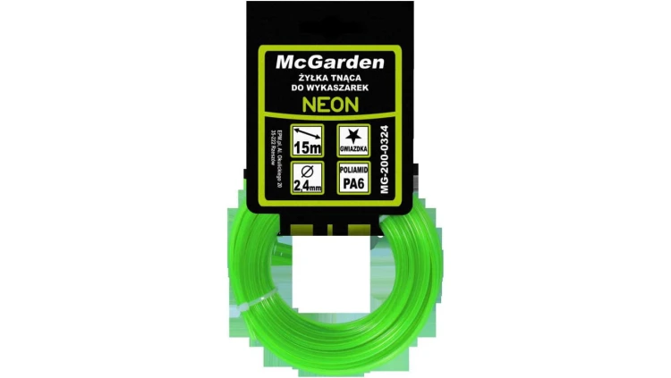 ŻYŁKA DO WYKASZARKI GWIAZDKA NEON 2,0MM 15M
