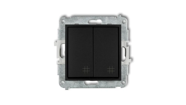 ICON Mechanizm łącznika podwójnego krzyżowego czarny mat 12IWP-66