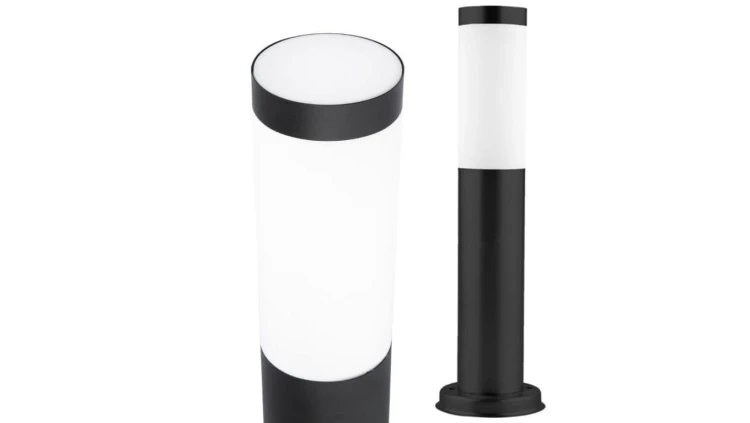 Lampa Ogrodowa Zewnętrzna E27 CZARNY SŁUPEK 45cm Lilium Lumiled