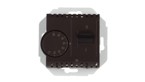 Simon 54 Regulator temperatury z czujnikiem zewnętrznym brąz mat DRT10Z.02/46