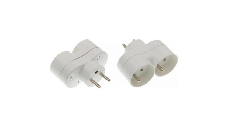 ViPlast rozgałęźnik wtyczkowy 2x2P+Z biały