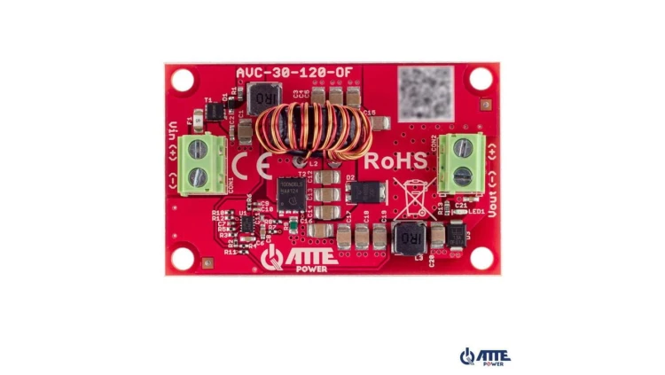 Moduł do zasilania rejestratora 12V, przetwornica DC/DC stabilizująca napięcie, Vin 10...30VDC, Vout 12VDC, Iout 2,5A, Pout 30W