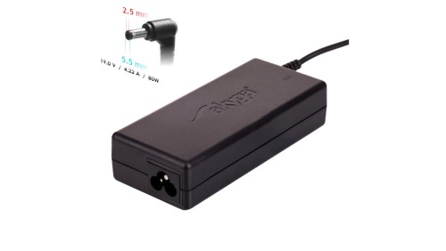 Zasilacz do notebooka Akyga AK-ND-72 19V / 4.22A 80W 5.5 x 2.5 mm TOSHIBA / ZEBRA 1.2m
