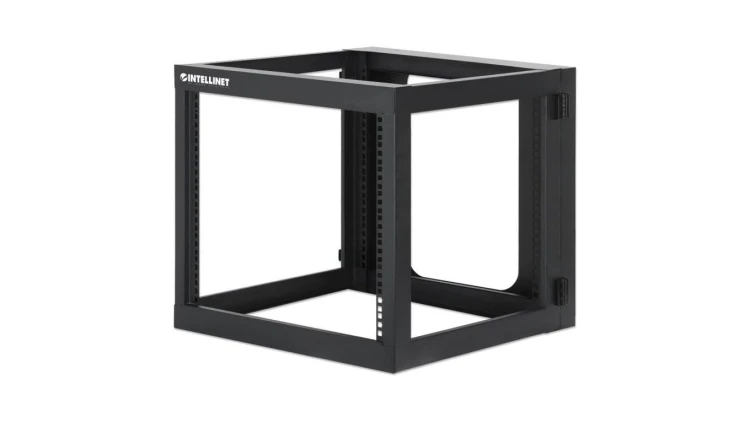 Rama Rack 19 9U 604x555, wisząca, tylne otwarcie, 4 słupki