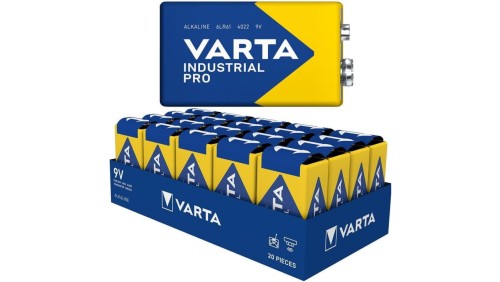 Bateria alkaliczna 6LR61 9V VARTA Industrial PRO BLISTER 20szt.