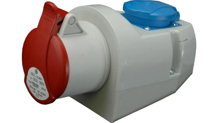Gniazdo siłowe stałe 5P 16A/400V + 16A/230V IZVZ 1653