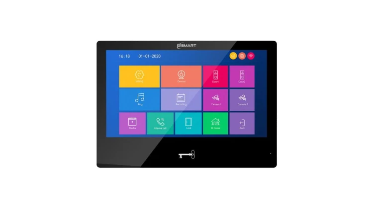 Monitor wideodomofonu 10cali kolorowy @SMART M10T-B-WiFi czarny, ekran dotykowy