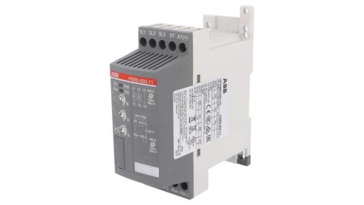 PSR6-600-11 Moduł: softstart Uzas: 208÷600VAC na szynę DIN 24VDC 3kW 6,8A