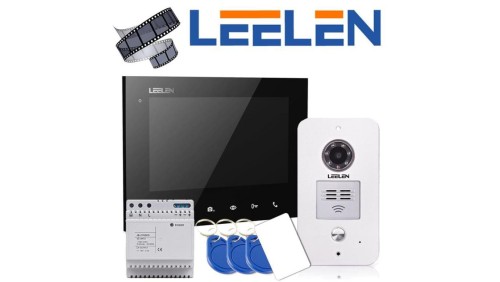 Zestaw wideodomofonowy z monitorem 7cali 305N_V31 / N15pc + zasilacz na szynę DIN (PAMIĘĆ ZDJĘĆ)