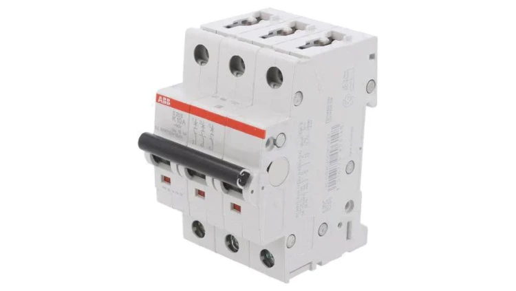 S203-K10 Wyłącznik nadprądowy 230/400VAC Iznam: 10A Bieguny: 3 6kA IP20