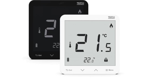 SINUM R-8pz PLUS Regulator pokojowy bezprzewodowy zasilany 230V dopuszkowy kolor biały