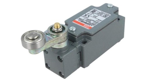 LS40M43B11 Wyłącznik krańcowy dźwignia R 30mm, rolka metalowa Ø22mm
