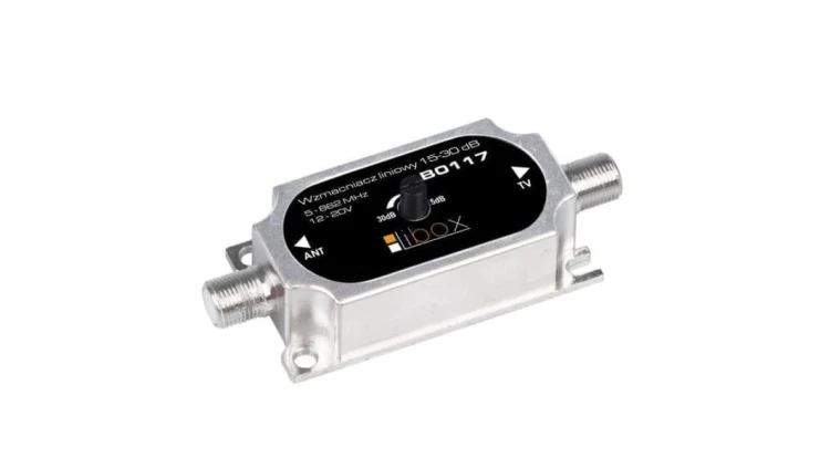 Wzmacniacz sygnału DVB-T z regulacją 15-30 dB LB0118 LIBOX