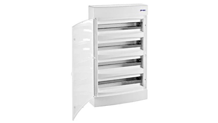 Obudowa natynkowa 4x18 IP40, drzwi białe