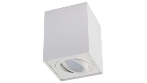 Oprawa Natynkowa HALOGENOWA Spot Tuba Ruchoma AMAT-L GU10 Kwadratowa Biała 115mm LUMILED
