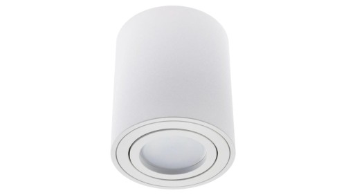 Oprawa Natynkowa HALOGENOWA Spot Tuba Ruchoma AMAT-M GU10 LUMILED Okrągła Biała 84mm