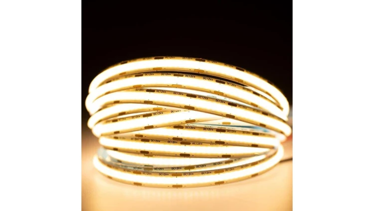 Taśma LED Pasek COB 12V 50W 1920LED NEON IP65 Ciepła 8mm 5m