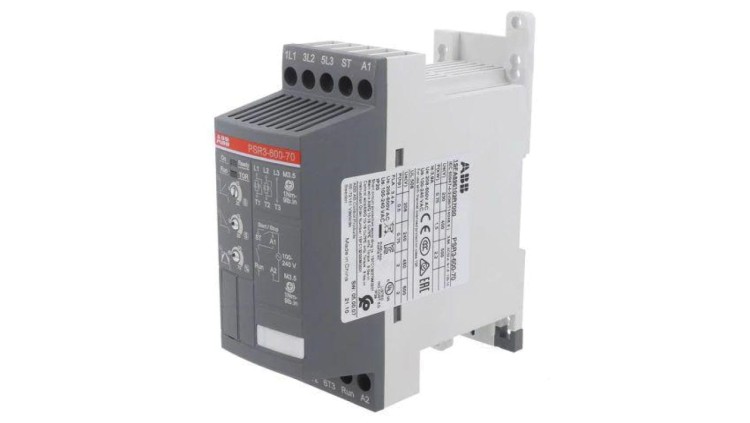 PSR3-600-70 Moduł: softstart Uzas: 208÷600VAC na szynę DIN 1,5kW 3,9A PSR