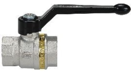 Zawór kulowy G 1 1/4 GW, PN25 mosiądz niklowany, PTFE