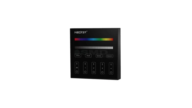 Panel MiLight 4strefy RGBW czarny bat sterownik B3B