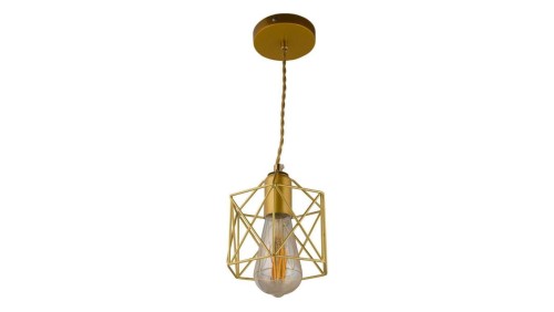 Lampa Wisząca Abigali Gold Cage