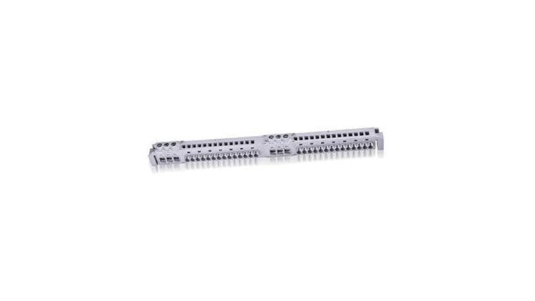Blok dystrybucyjny N/PE, 1xN, 1xPE, każde 14x4mm²