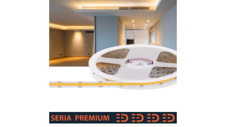 Taśma Premium 12V COB 320led 3000K 700lm Ra90 (5)