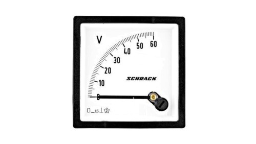 Woltomierz 72x72mm, 60V DC
