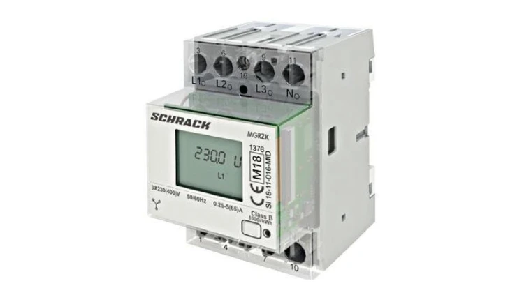 Licznik energii modułowy , 4-przew., bezpośredni 65A, RS485