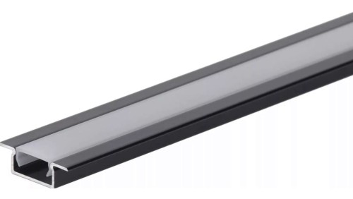 Profil led Basic Plus 2m czarny z osłoną czarną BL