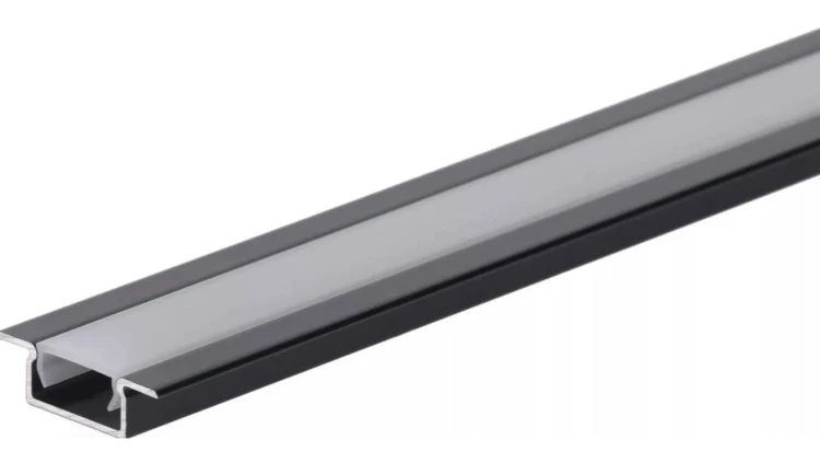 Profil led Basic Plus 2m czarny z osłoną czarną BL