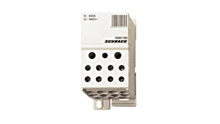 Blok dystrybucyjny 1-bieg.400A we.1x185,wy.2x35,5x16,4x10mm²