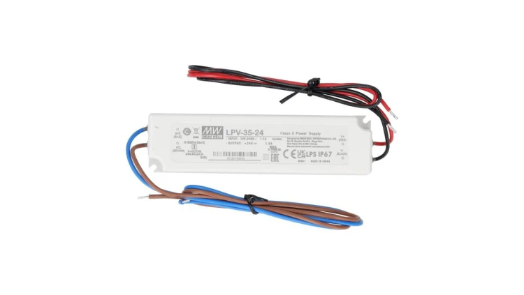 Zasilacz hermetyczny IP67 do oświetlenia LED 24V 1,5A 35W wodoodporny LPV Mean Well