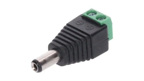 Wtyk DC 5.5x2.5 ze złączem skrętnym