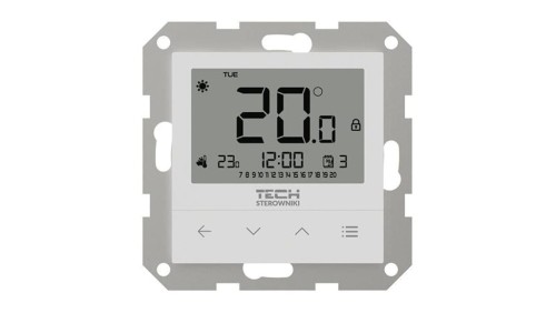 TECH F-4Z V2 - Regulator pokojowy bezprzewodowy doramkowy kolor biały