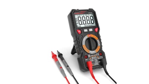 Multimetr cyfrowy z latarką Habotest HT118C, True RMS, NCV, testowanie akumulatorów