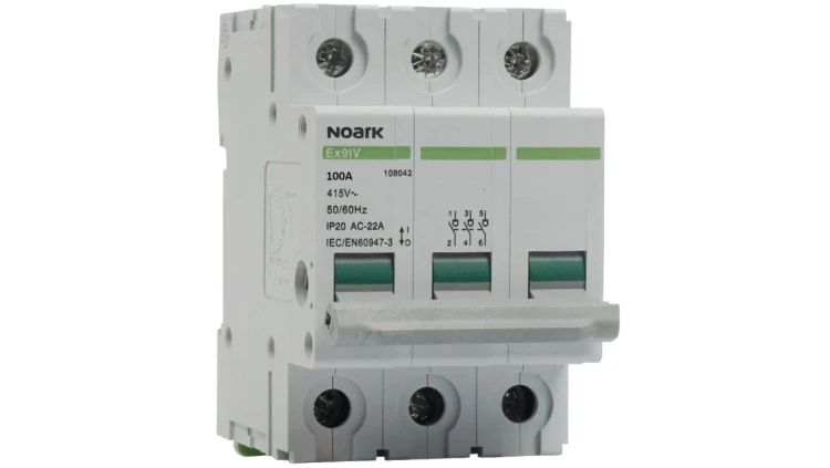 Rozłącznik izolacyjny 100A 3-biegunowy 3P (400V AC) 3-modułowy NOARK