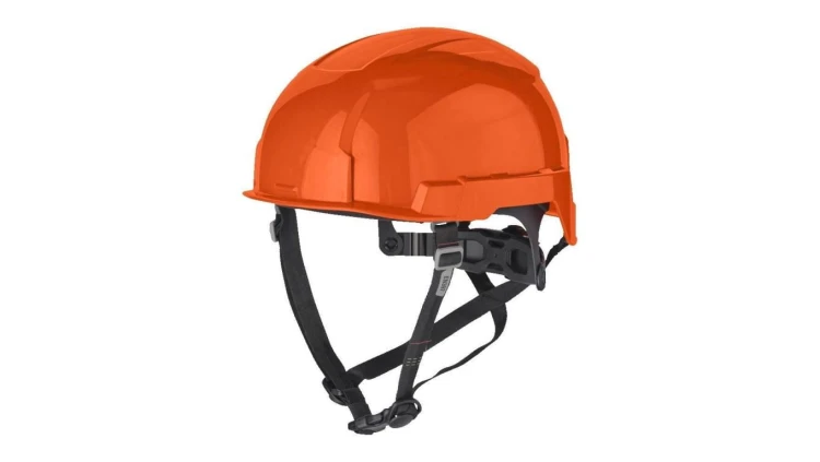 Kask ochronny przemysłowy do pracy na wysokościach niewentylowany, pomarańczowy BOLT™200 MILWAUKEE