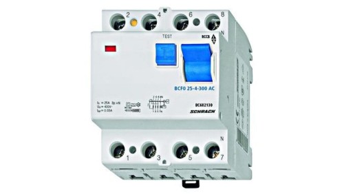 Wyłącznik różnicowoprądowy 25A/3+n/300mA/typ AC,6kA Seria BC