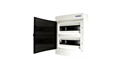 Obudowa natynkowa z tworzywa 2x12 IP40 d.transparentne N+PE