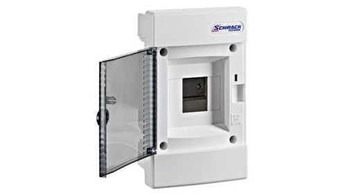 Obudowa podtynkowa 1x4 IP40, drzwi transparentne