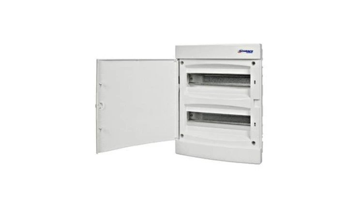 Obudowa podtynkowa z tworzywa 2x12 IP40 drzwi białe N+PE