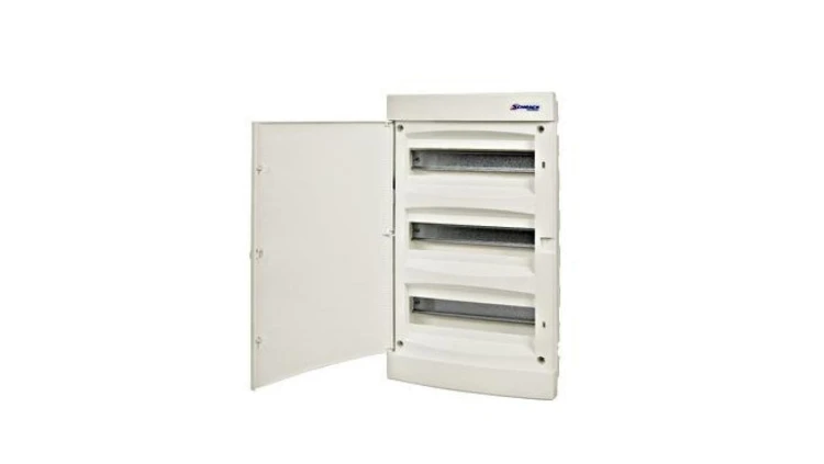 Obudowa podtynkowa z tworzywa 3x12 IP40 drzwi białe N+PE