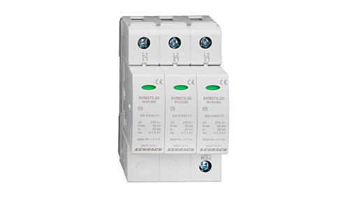 Ochronnik SETTEC C Typ T2 , 3+0 do sieci TN-C, 275V/20kA