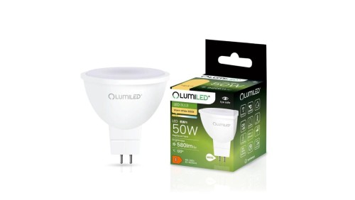 Żarówka LED GU5.3 MR16 6W = 50W 580lm 3000K Ciepła 120 LUMILED