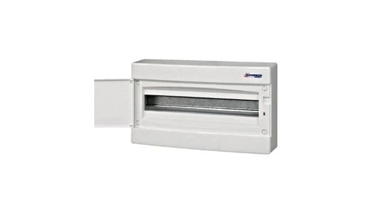 Obudowa natynkowa z tworzywa 1x18 IP40 drzwi białe, N+PE